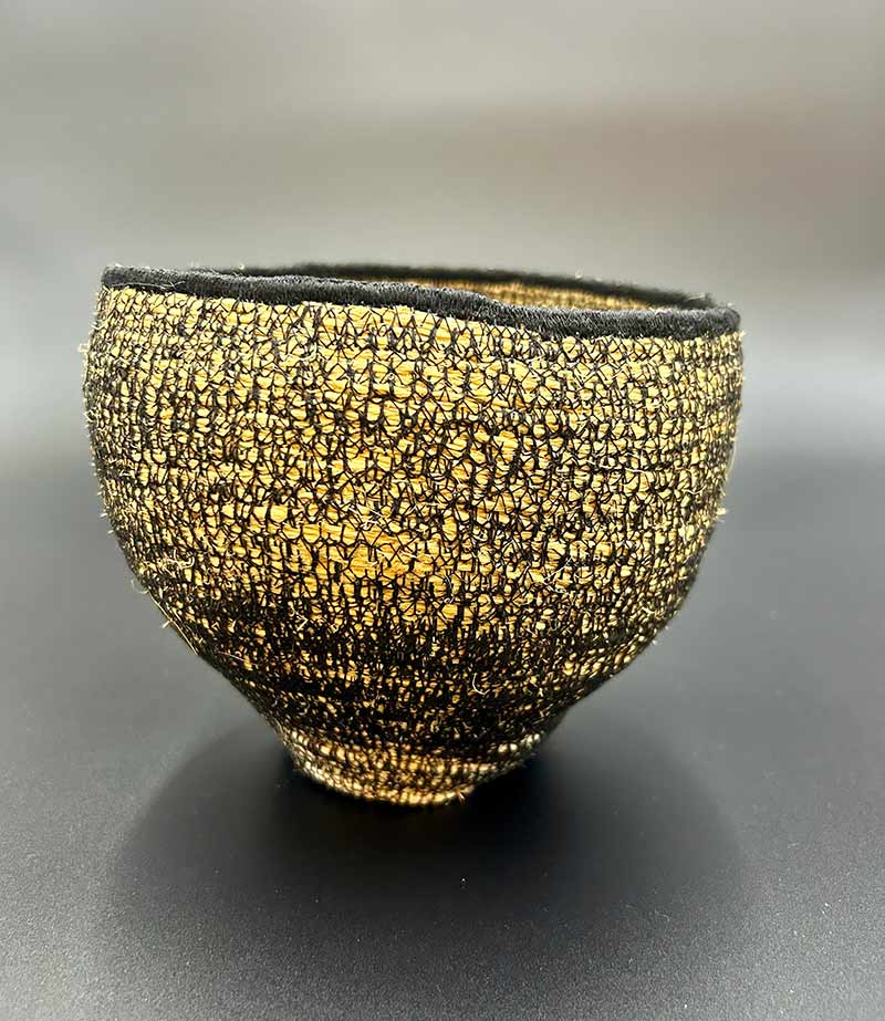 Monica Schachl Textil Art - Monca-art - Windlicht ahndgenäht