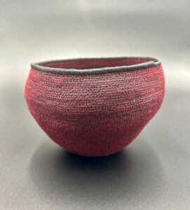 Monica Schachl Textil Art - Monca-art - Windlicht Schale aus Sisal