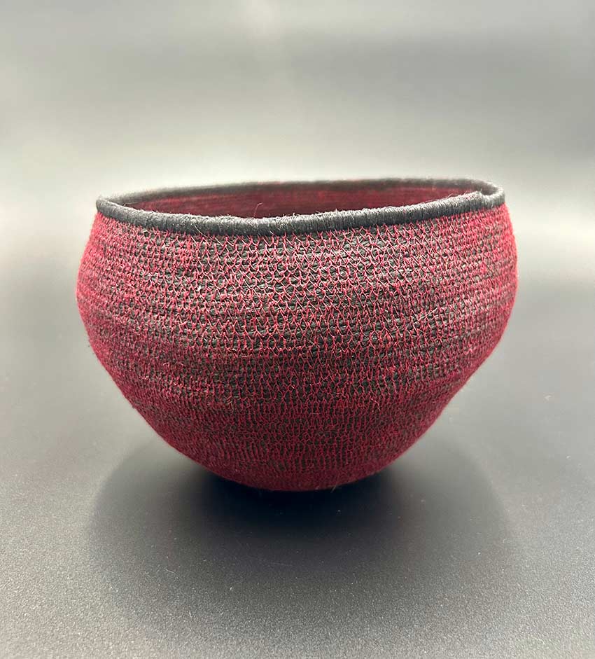 Monica Schachl Textil Art - Monca-art - Windlicht Schale aus Sisal