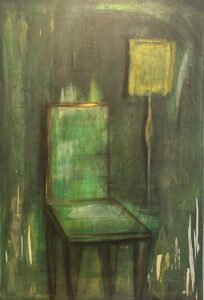 Stuhl grün Monca-art - Monica Schachl - MAlerei Mixed MEdia