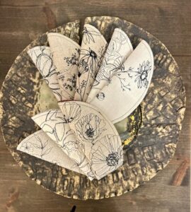 Brillenetui - Nähmalerei Textilart Monica Schachl