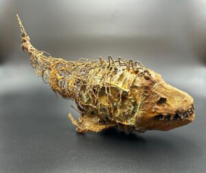 Monca Art - Monica Schachl - Skulptur aus Draht - Fisch