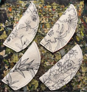 Brillenetui - NähmalereiTextilart Monica Schachl