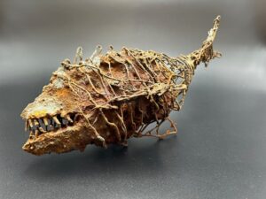 Monca Art - Monica Schachl - Skulptur aus Draht - Fisch